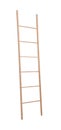 Modern wooden ladder isolated. Construction tool Royalty Free Stock Photo