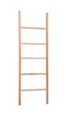 Modern wooden ladder isolated. Construction tool Royalty Free Stock Photo