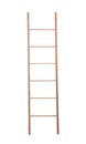 Modern wooden ladder isolated. Construction tool Royalty Free Stock Photo