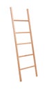 Modern wooden ladder isolated. Construction tool Royalty Free Stock Photo