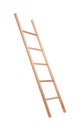 Modern wooden ladder isolated. Construction tool Royalty Free Stock Photo