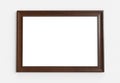 Modern wooden Picture frame rectangular shape mockup