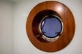 Modern wooden porthole