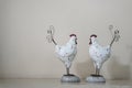 Modern wooden rooster figurine house decoration