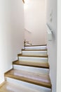 Modern wooden staircase Royalty Free Stock Photo