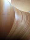 Modern wooden stairs in Art Gallery of Ontario