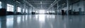 Modern Workshop Interior With Spacious Layout and Clean Design Featuring Polished Concrete Floor and Ample Natural Light Royalty Free Stock Photo