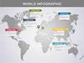 modern world info graphic design element banner Royalty Free Stock Photo