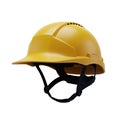 Modern Yellow Safety Hard Hat Isolated on a Clean White Background. Royalty Free Stock Photo