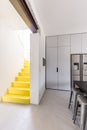 Modern yellow staircase