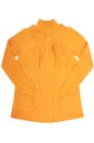 Modern yellow tunic and sweater on a white. Royalty Free Stock Photo