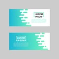 Modern youthful clean banner designs