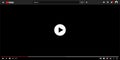 Modern youtube multimedia player window template