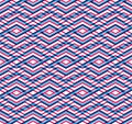 Modern zigzag bright geometric seamless pattern. Rhombus graphic