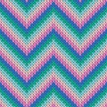 Modern zigzag chevron stripes knit texture