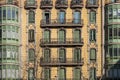 Modernism building in Eixample district in Barcelona