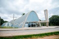 Modernist church of Sao Francisco de Assis by Oscar Niemeyer in Pampulha, Brazil
