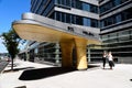 Modernist door canopy in New York City