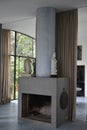 Modernist Fireplace by Lina Bo Bardi