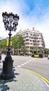 Modernist lamppost of Paseo de Gracia in Barcelona