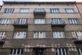 Modernist tenement house in Rzeszow city in Poland Royalty Free Stock Photo