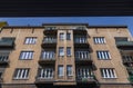 Modernist tenement house in Rzeszow city in Poland Royalty Free Stock Photo