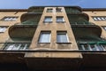 Modernist tenement house in Rzeszow city in Poland Royalty Free Stock Photo