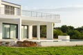 Modernist villa surrounded by nature