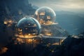 Modernistic Futuristic observatory. Generate Ai