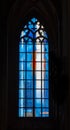 Modernistic stained glass window in Saint Stephan\'s Church in Mainz, Germany