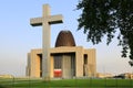 Modernistic Temple of Divine Providence - Swiatynia Opatrznosci Bozej - main Roman-Catholic church in Poland in Wilanow district