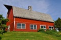 Modernized old red dairy barn Royalty Free Stock Photo