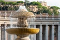 Moderno designed fountain in St. Peter's Square I Royalty Free Stock Photo