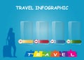 Modes of transport infographic template