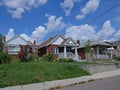 Modest 1940s style working class bungalows