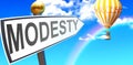 Modesty leads to success