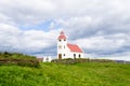 Modhrudalur church close up, Iceland. Small church