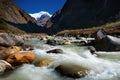 Modi Khola river on the way from Deurali to Machapuchare Base Camp ,Nepal.