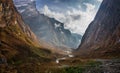 Modi Khola valley in Annapurna Base Camp trekking