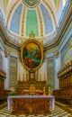 MODICA, ITALY, APRIL 26, 2017: Interior of the chiesa di San Giovanni Evangelista in Modica, Sicily, Italy Royalty Free Stock Photo