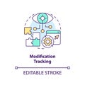 Modification tracking concept icon Royalty Free Stock Photo