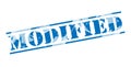 Modified blue stamp Royalty Free Stock Photo