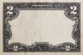 Modified decorative 2 dollar bill artwork Royalty Free Stock Photo