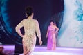 Modified gowns-Female cheongsam show