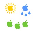 Modified logo - Apple ecosystem Royalty Free Stock Photo