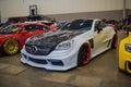 modified Mercedes-Benz SLK 350 with widebody kit Royalty Free Stock Photo