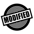 Modified stamp on white Royalty Free Stock Photo