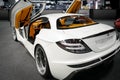 Modified white Mercedes Benz by FAB DESIGN with beautiful brown interior | Car show with rare cars displayed | AMG | Dubai Motor