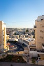 Modiin ilit- israel. Top view of the buildings on the streets of Kiryat Sefer