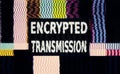 Modul encrypted transmission bad VHS Royalty Free Stock Photo